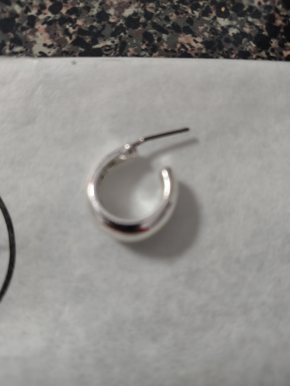 Silver Hoop Huggie Earring - Sleek Women Jewelry